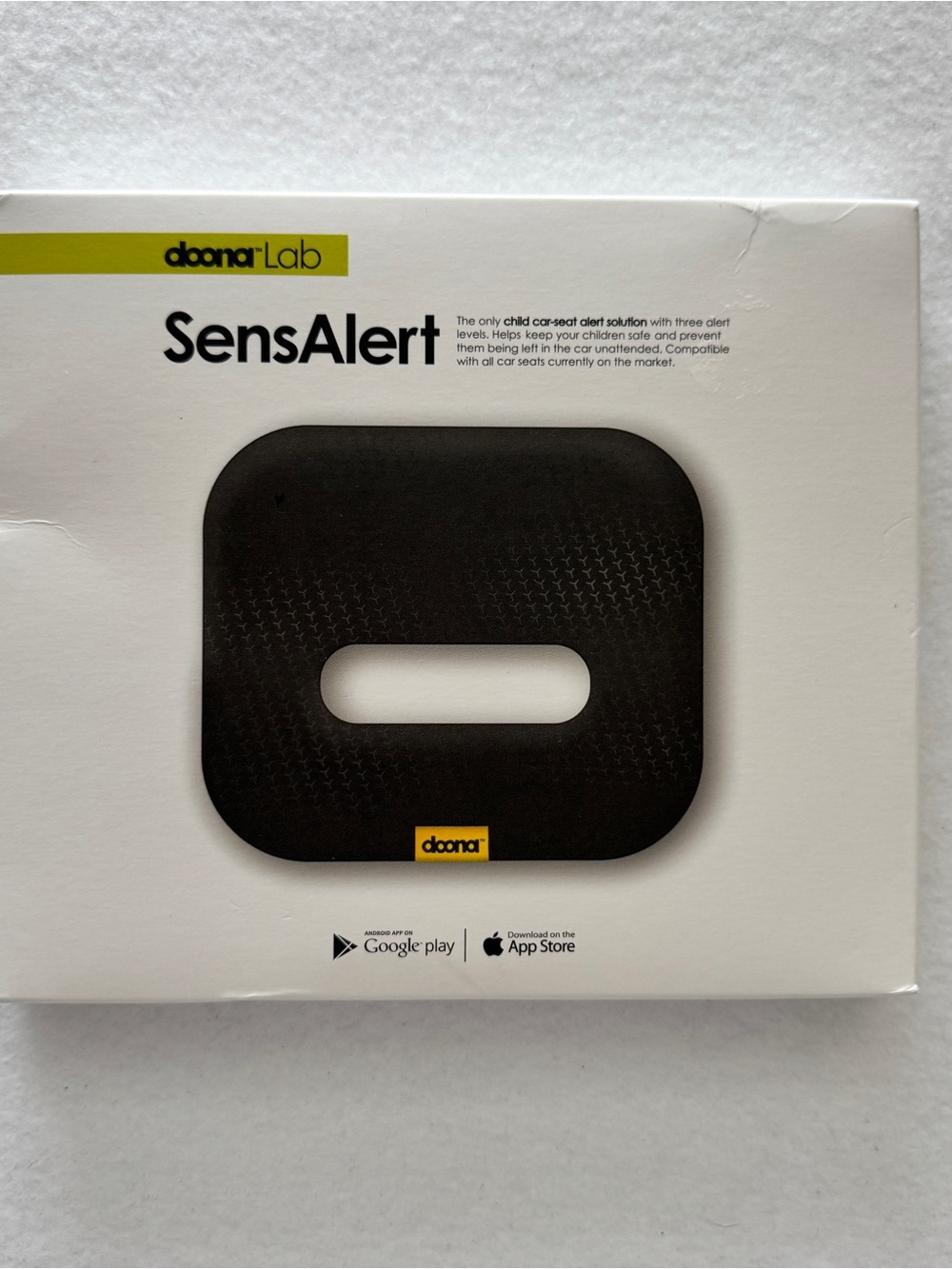 Doona Lab SensAlert | Child Car-Seat Safety Alert Solution NEW IN BOX